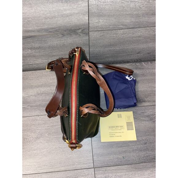 Dooney & Bourke Florentine Leather Small Heidi Satchel Green A384686 - Picture 7 of 10